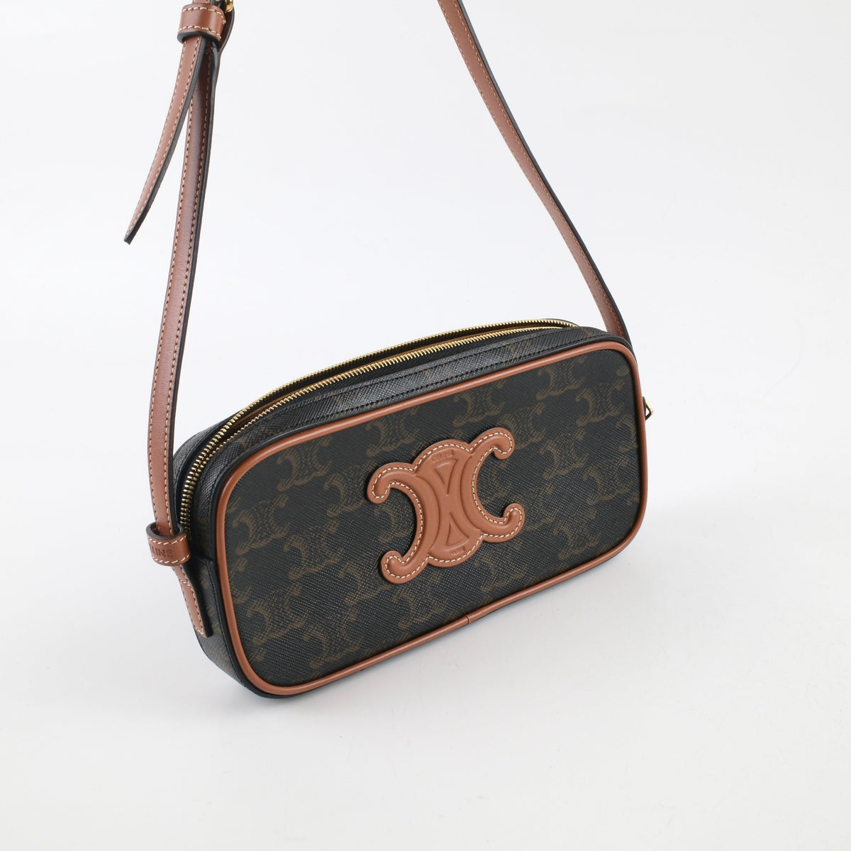 Celine Cuir Mini Triomphe Camera Shoulder Bag - photo 6