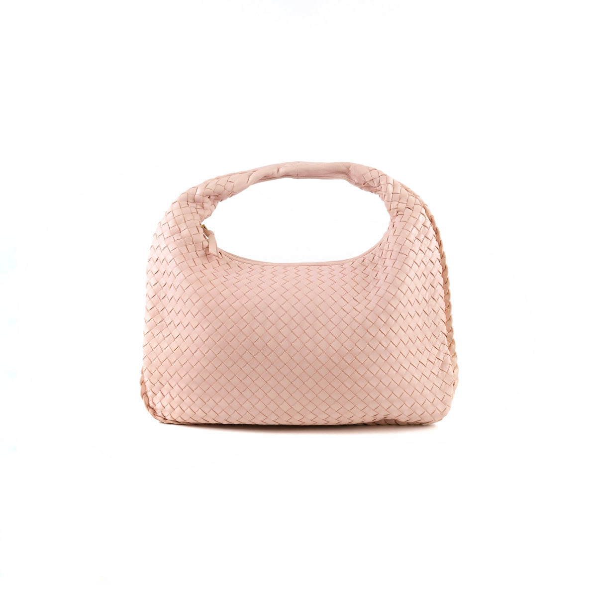 Bottega Veneta Medium Intrecciato Hobo Bag Pink Lambskin - photo 1