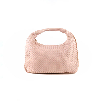 Bottega Veneta Medium Intrecciato Hobo Bag Pink Lambskin - photo 1