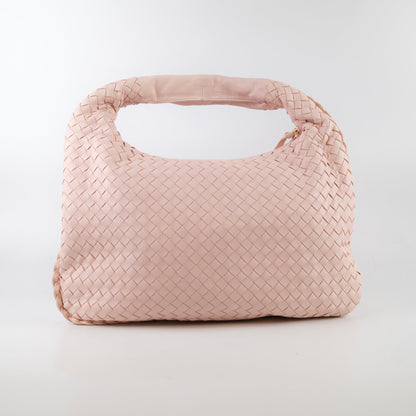 Bottega Veneta Medium Intrecciato Hobo Bag Pink Lambskin - photo 3