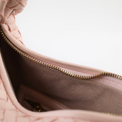 Bottega Veneta Medium Intrecciato Hobo Bag Pink Lambskin - photo 15