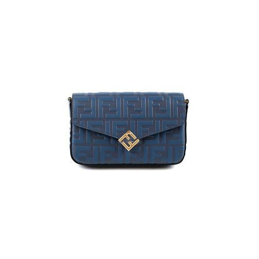 Fendi Blue FF Chain Crossbody - photo 1