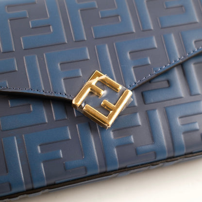 Fendi Blue FF Chain Crossbody - photo 16