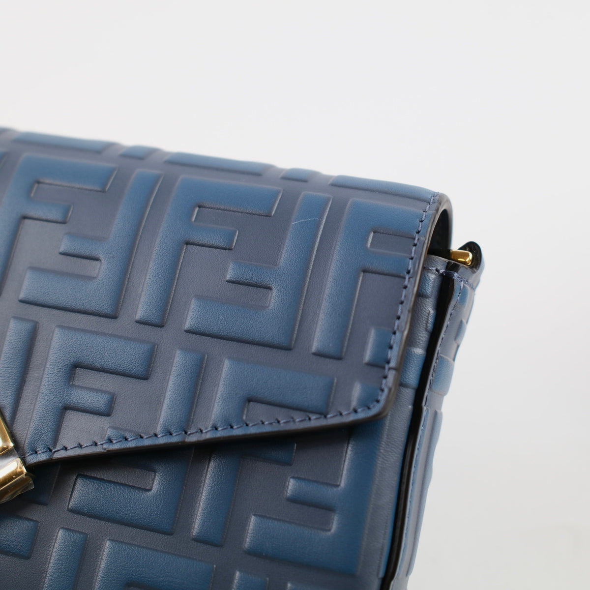 Fendi Blue FF Chain Crossbody - photo 6