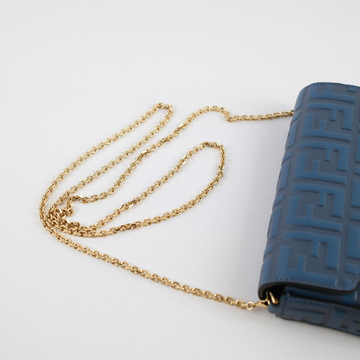 Fendi Blue FF Chain Crossbody - photo 17