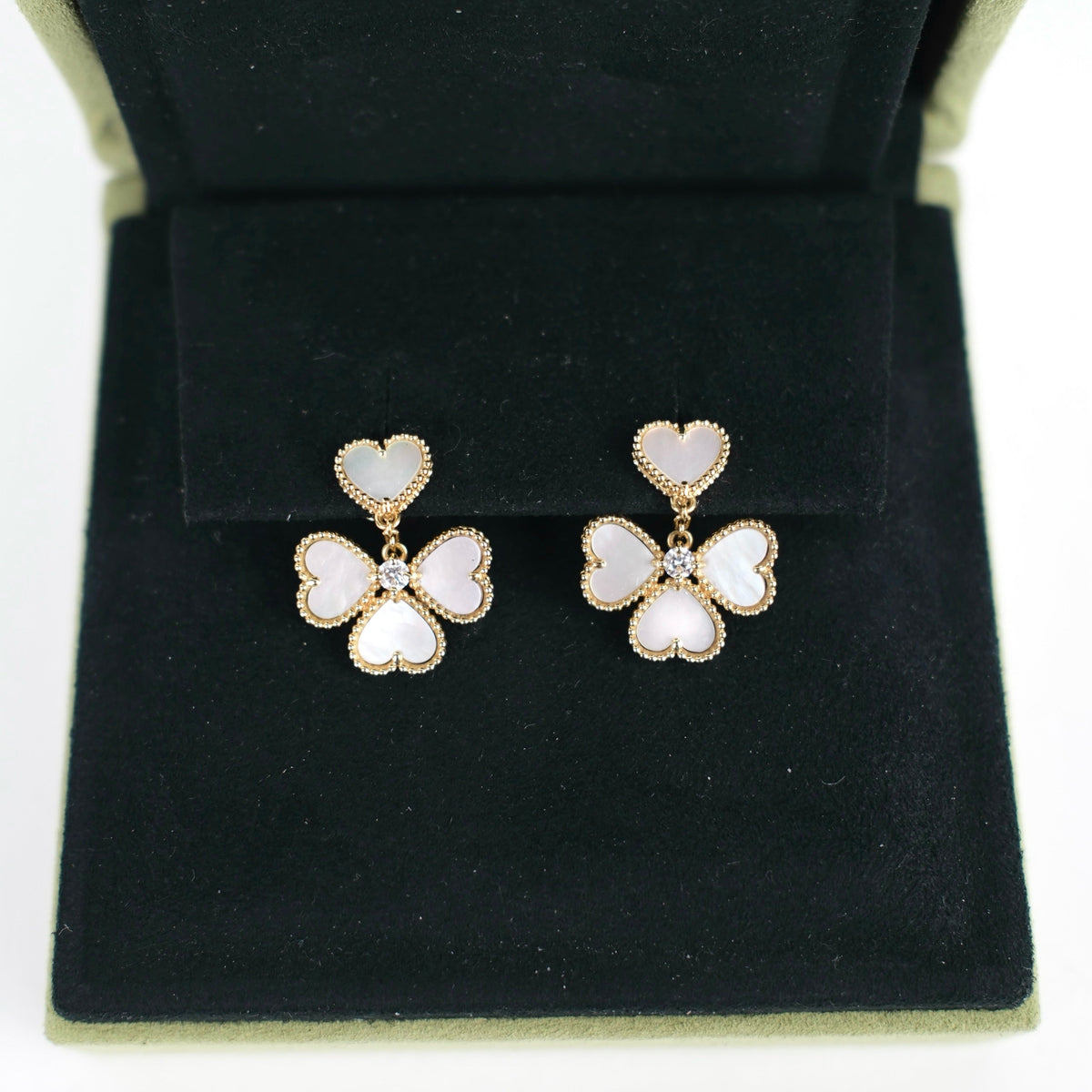 Van Cleef & Arpels Sweet Hearts Mother of Pearl MOP Earrings - photo 6