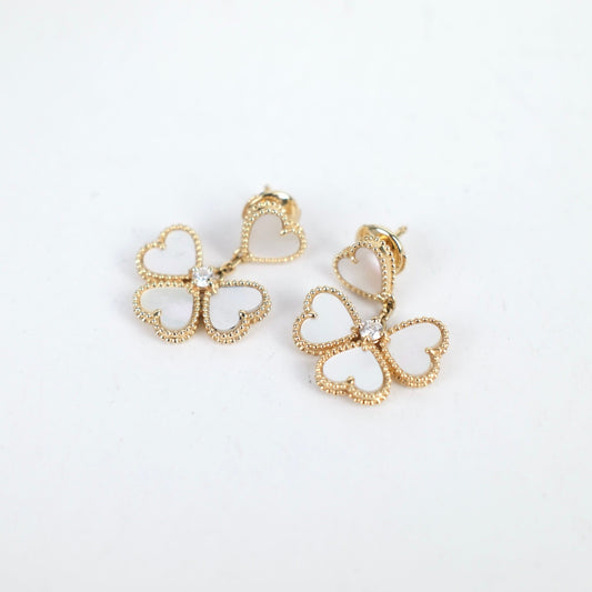 Van Cleef & Arpels Sweet Hearts Mother of Pearl MOP Earrings - photo 2