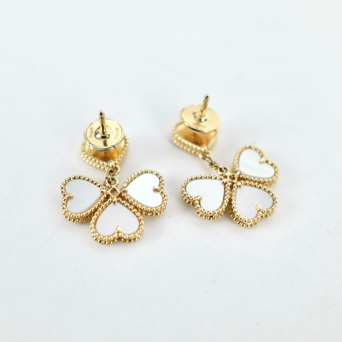 Van Cleef & Arpels Sweet Hearts Mother of Pearl MOP Earrings - photo 4