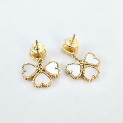 Van Cleef & Arpels Sweet Hearts Mother of Pearl MOP Earrings - photo 4