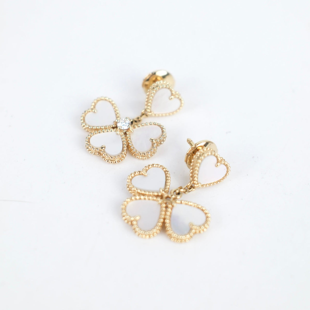 Van Cleef & Arpels Sweet Hearts Mother of Pearl MOP Earrings - photo 3