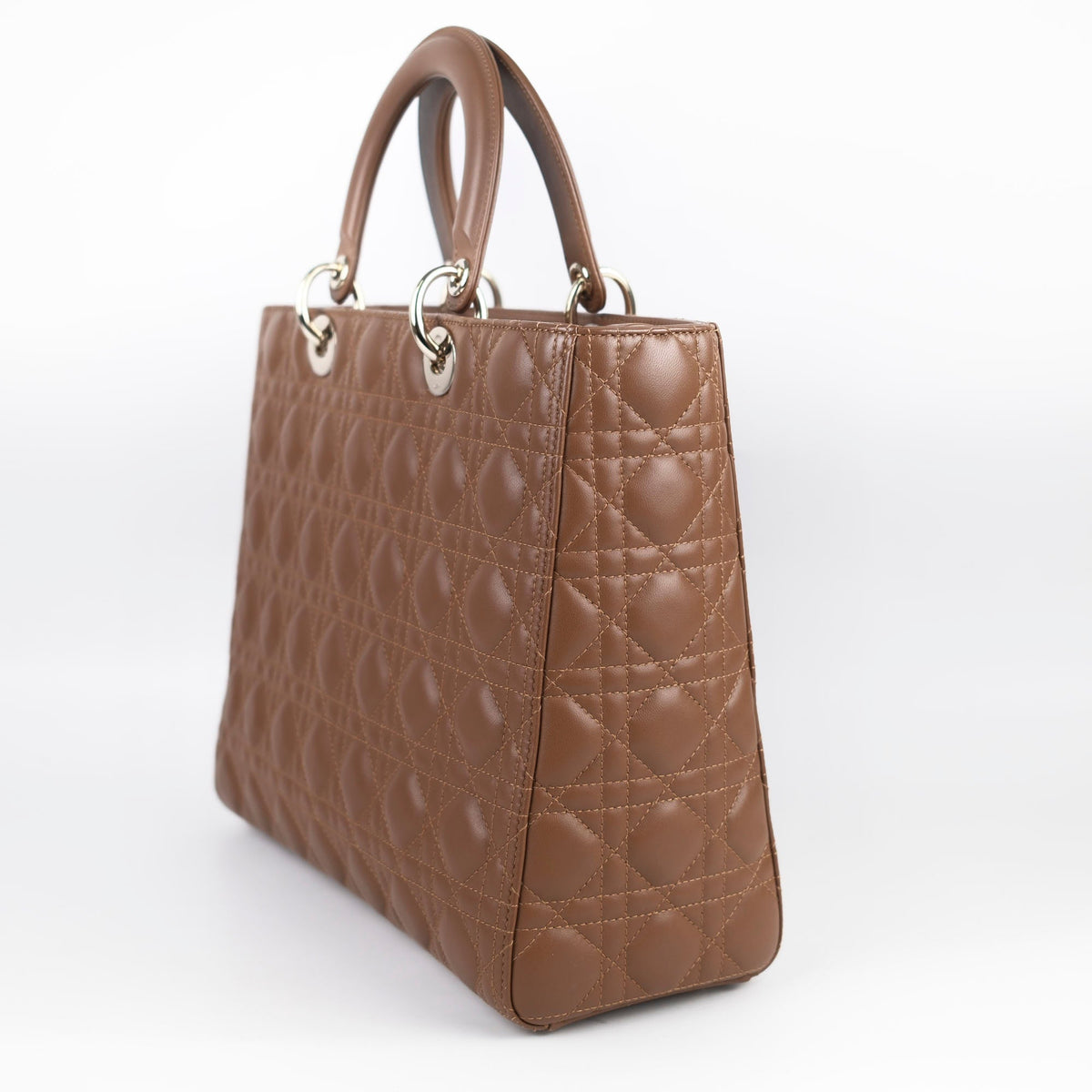 Dior Large Tan Brown Lady Dior Lambskin - photo 4