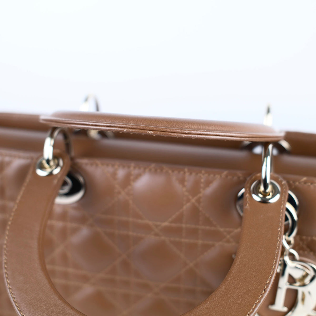 Dior Large Tan Brown Lady Dior Lambskin - photo 15