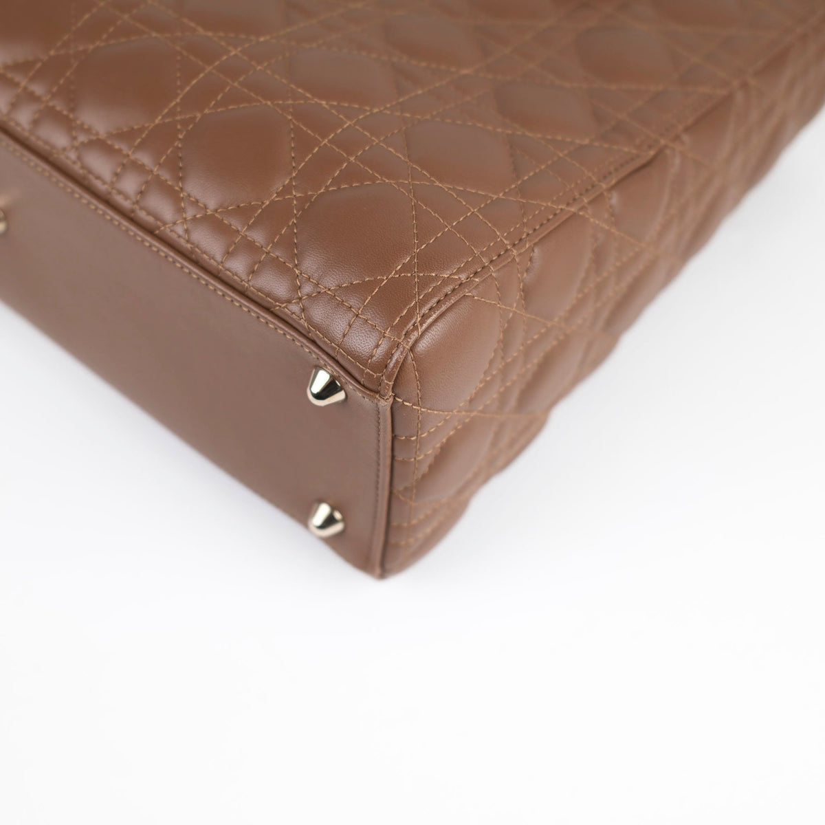 Dior Large Tan Brown Lady Dior Lambskin - photo 18