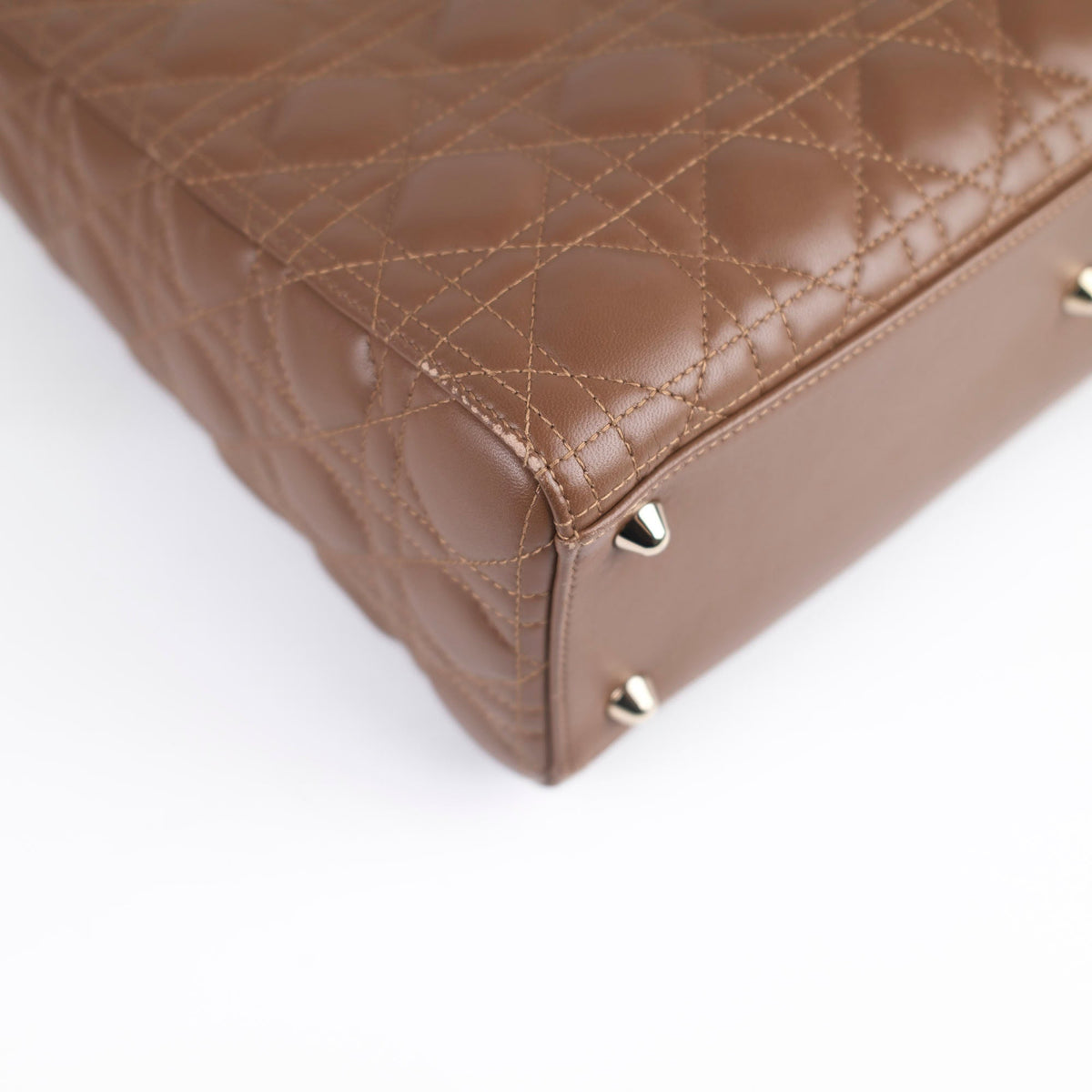 Dior Large Tan Brown Lady Dior Lambskin - photo 17