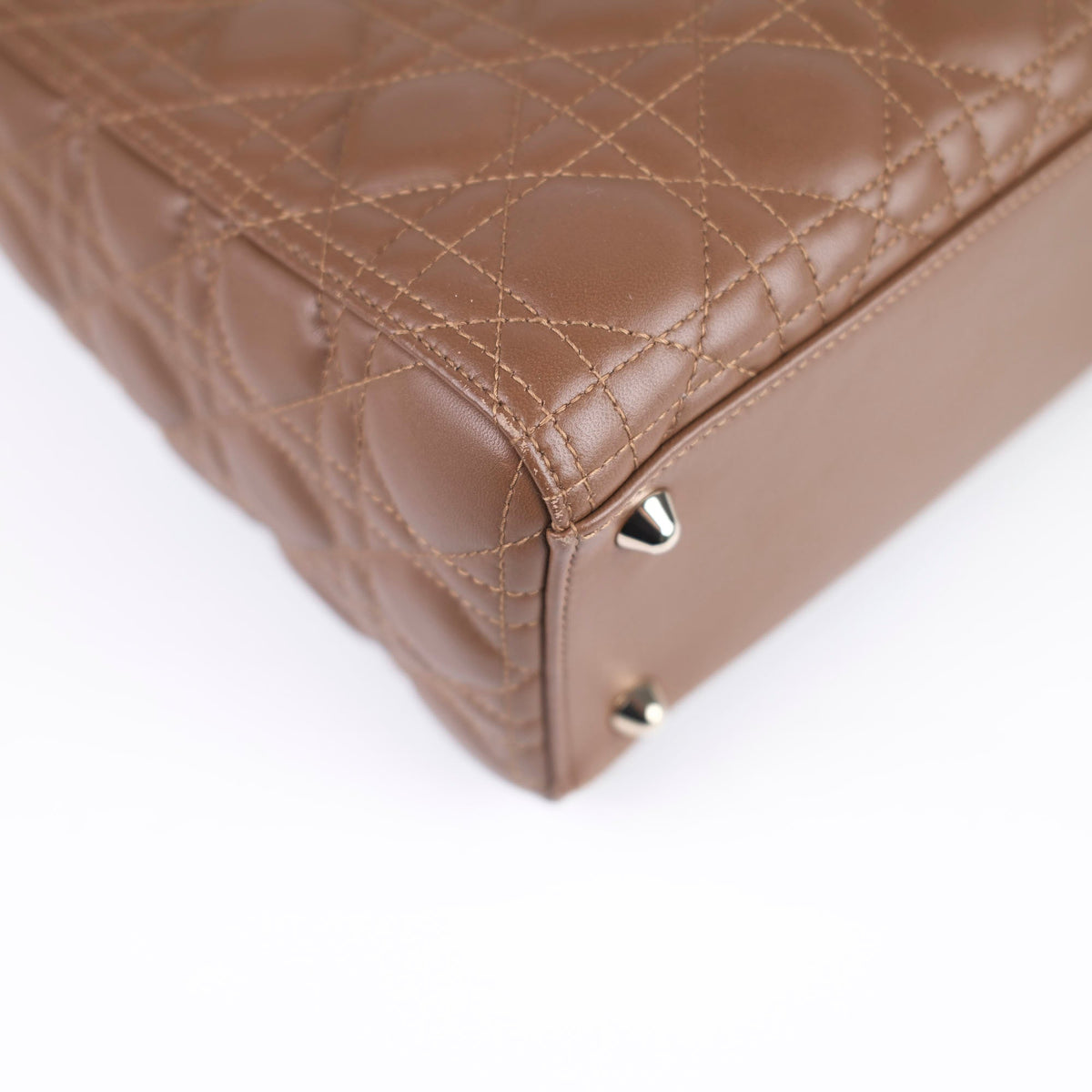 Dior Large Tan Brown Lady Dior Lambskin - photo 16