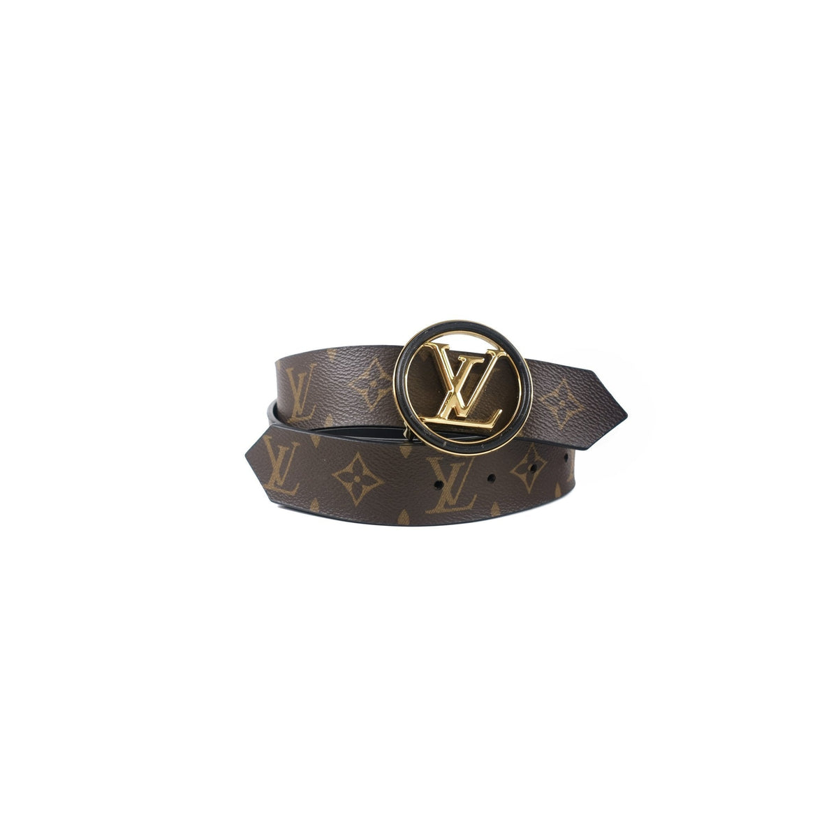 Louis Vuitton Black/Monogram Belt - Size 80 - photo 1
