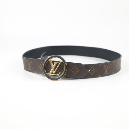 Louis Vuitton Black/Monogram Belt - Size 80 - photo 3