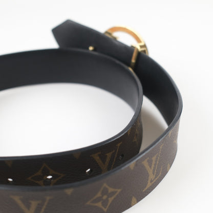 Louis Vuitton Black/Monogram Belt - Size 80 - photo 7