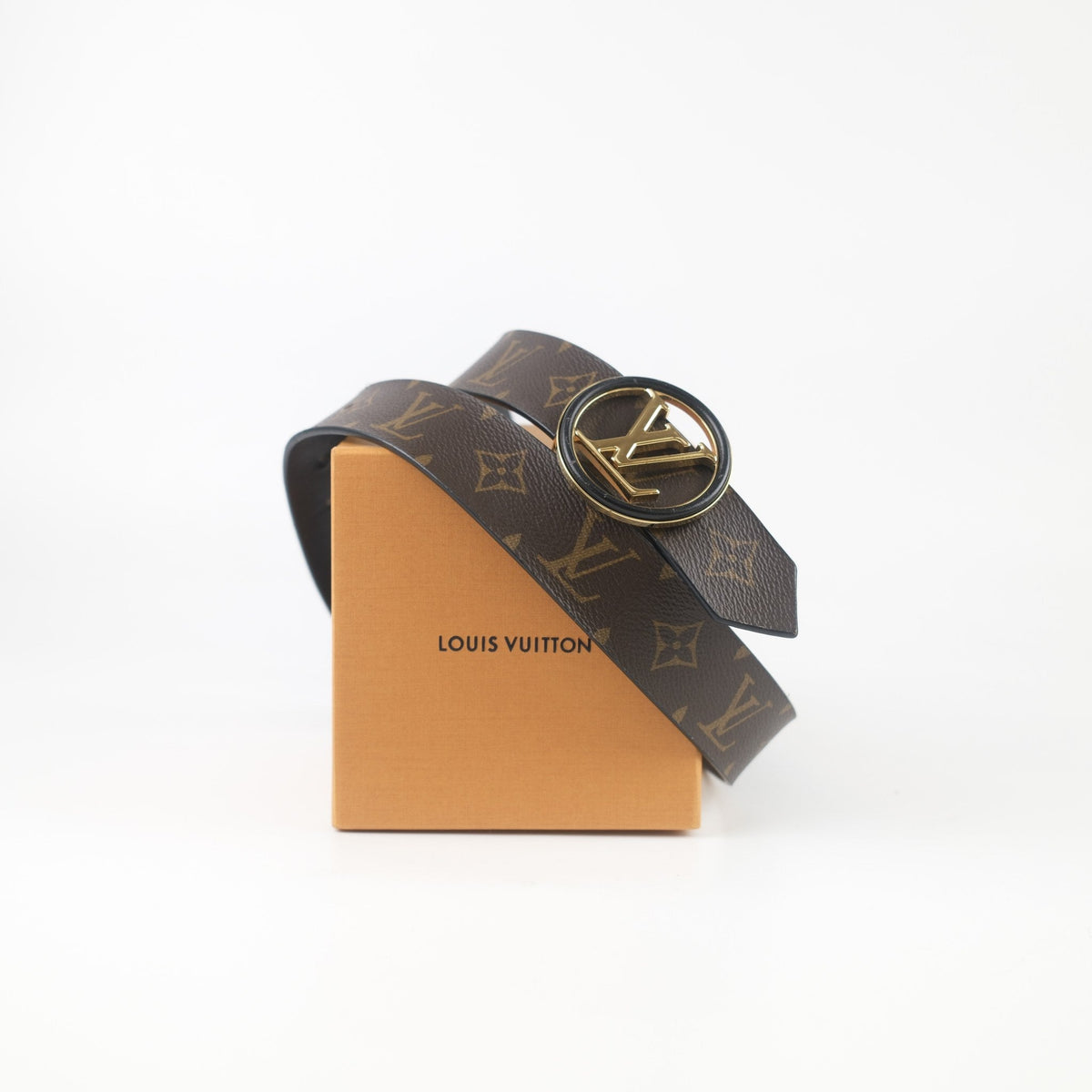 Louis Vuitton Black/Monogram Belt - Size 80 - photo 9
