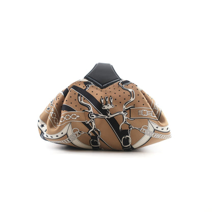 Hermes Balusoie Silk Bag Biscuit/Noir - photo 3