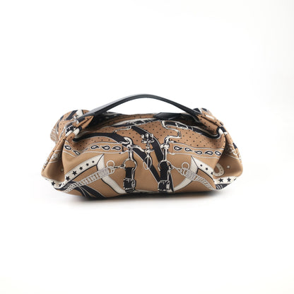 Hermes Balusoie Silk Bag Biscuit/Noir - photo 4