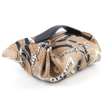 Hermes Balusoie Silk Bag Biscuit/Noir - photo 5
