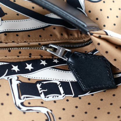 Hermes Balusoie Silk Bag Biscuit/Noir - photo 13