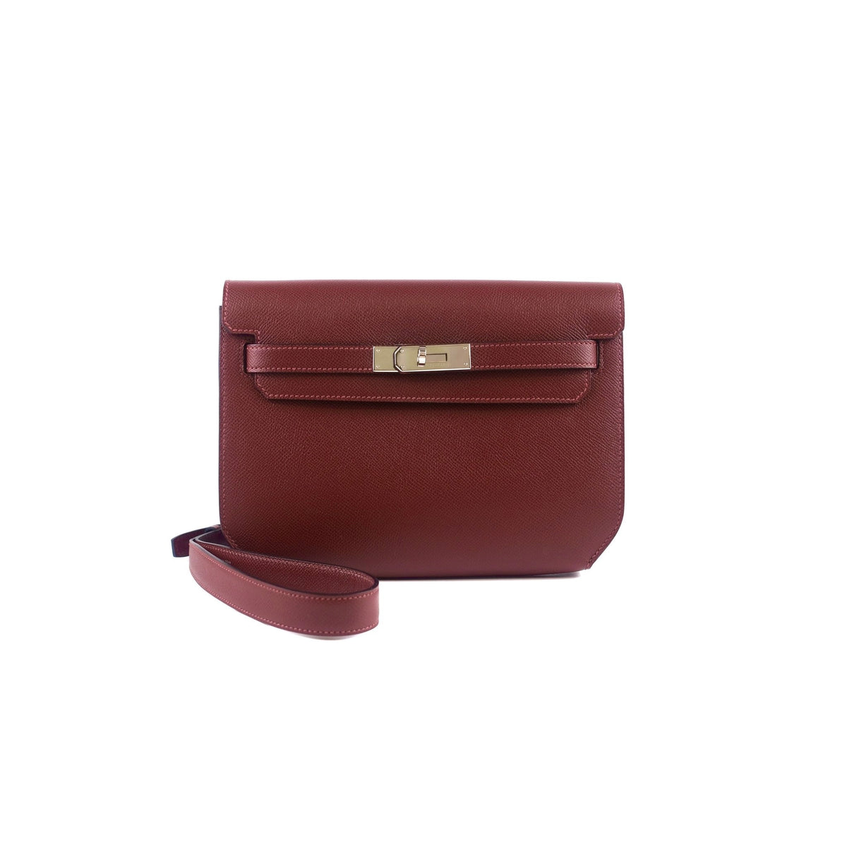 Hermes Kelly Depeches 25 Rouge H Epsom Y Stamp - photo 1