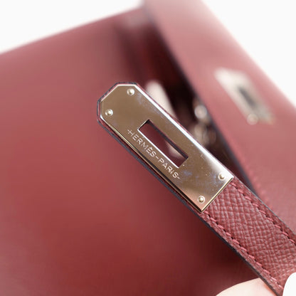 Hermes Kelly Depeches 25 Rouge H Epsom Y Stamp - photo 8
