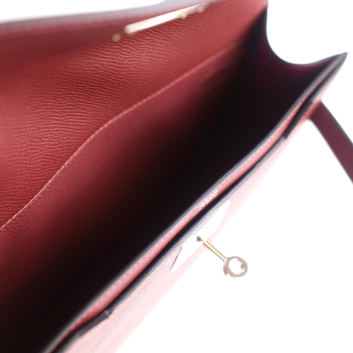 Hermes Kelly Depeches 25 Rouge H Epsom Y Stamp - photo 11