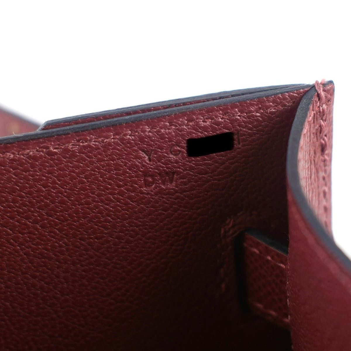 Hermes Kelly Depeches 25 Rouge H Epsom Y Stamp - photo 12