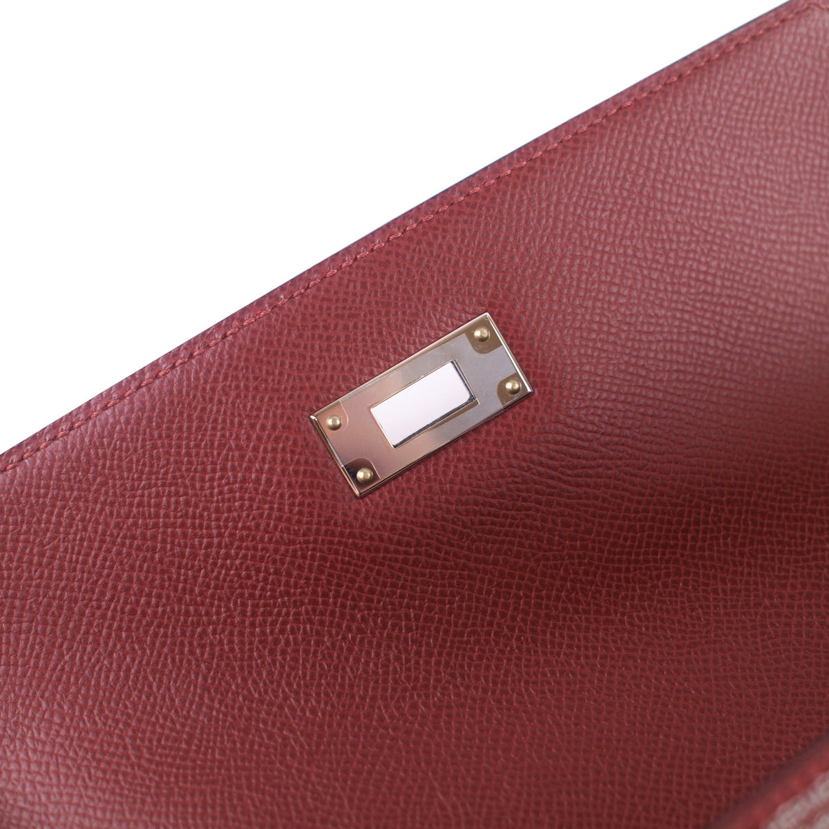 Hermes Kelly Depeches 25 Rouge H Epsom Y Stamp - photo 13