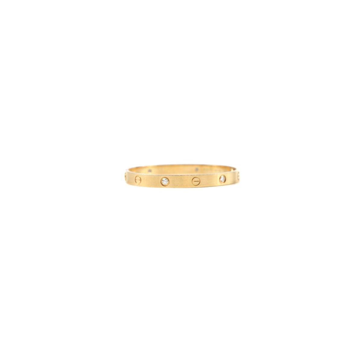 Cartier Love Bracelet 4 Diamonds Size 17 Yellow Gold (2018) - photo 1