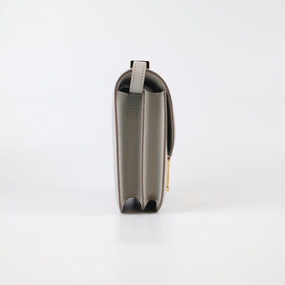 Hermes Mini Constance 18 Gris Perle K Stamp - photo 3
