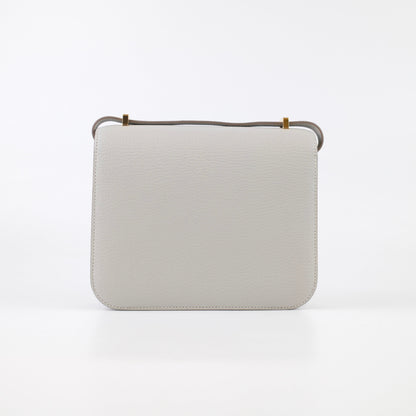 Hermes Mini Constance 18 Gris Perle K Stamp - photo 4
