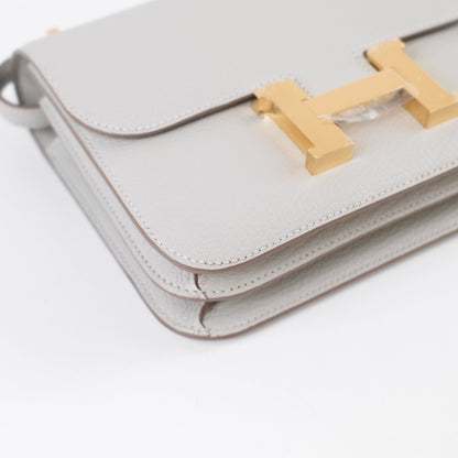 Hermes Mini Constance 18 Gris Perle K Stamp - photo 6