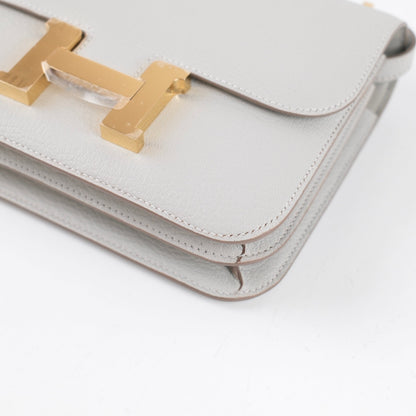 Hermes Mini Constance 18 Gris Perle K Stamp - photo 7