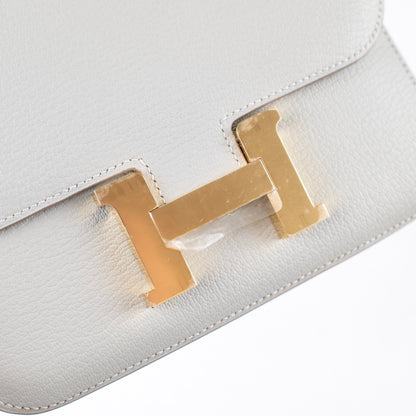 Hermes Mini Constance 18 Gris Perle K Stamp - photo 8
