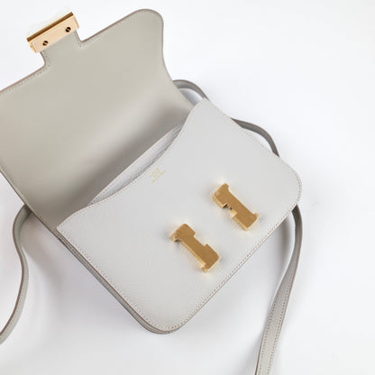 Hermes Mini Constance 18 Gris Perle K Stamp - photo 10