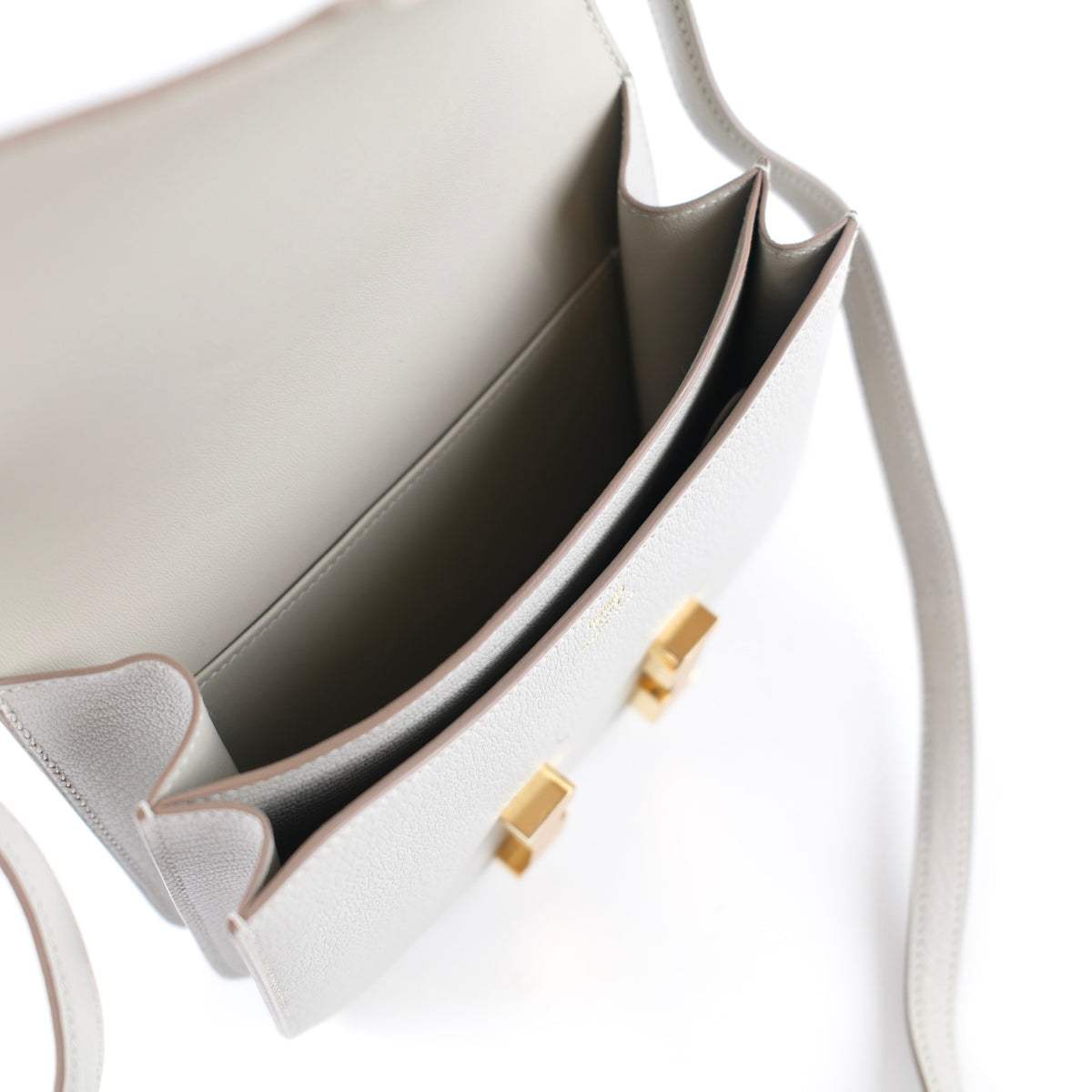 Hermes Mini Constance 18 Gris Perle K Stamp - photo 12