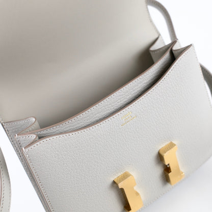 Hermes Mini Constance 18 Gris Perle K Stamp - photo 15
