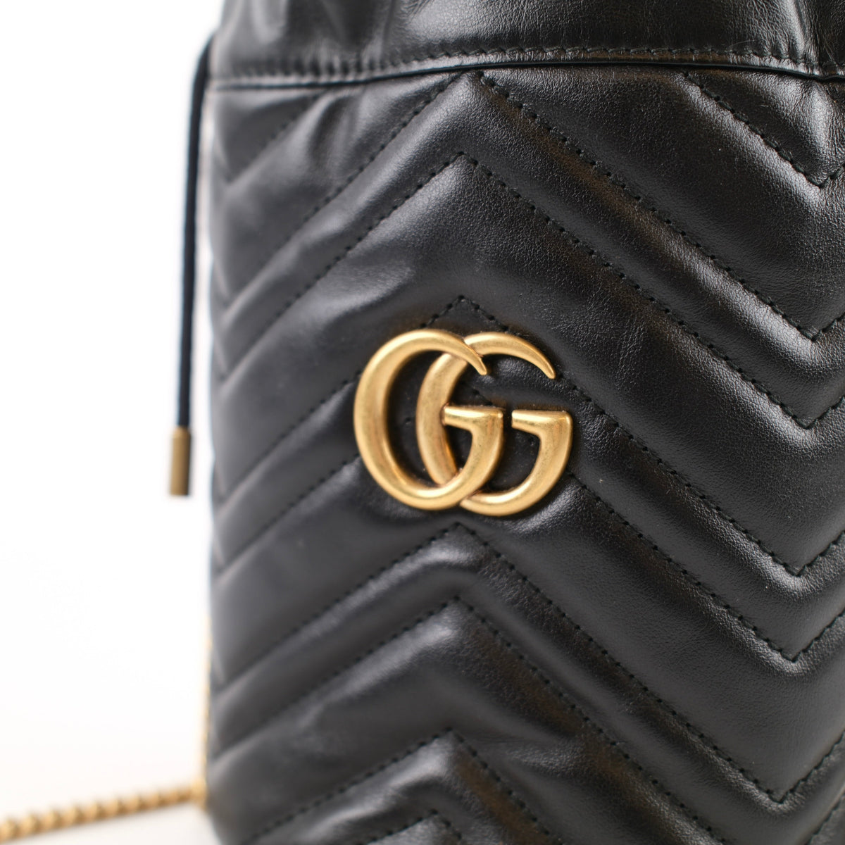Gucci GG Marmont Mini Bucket Bag Black Calfskin - photo 16