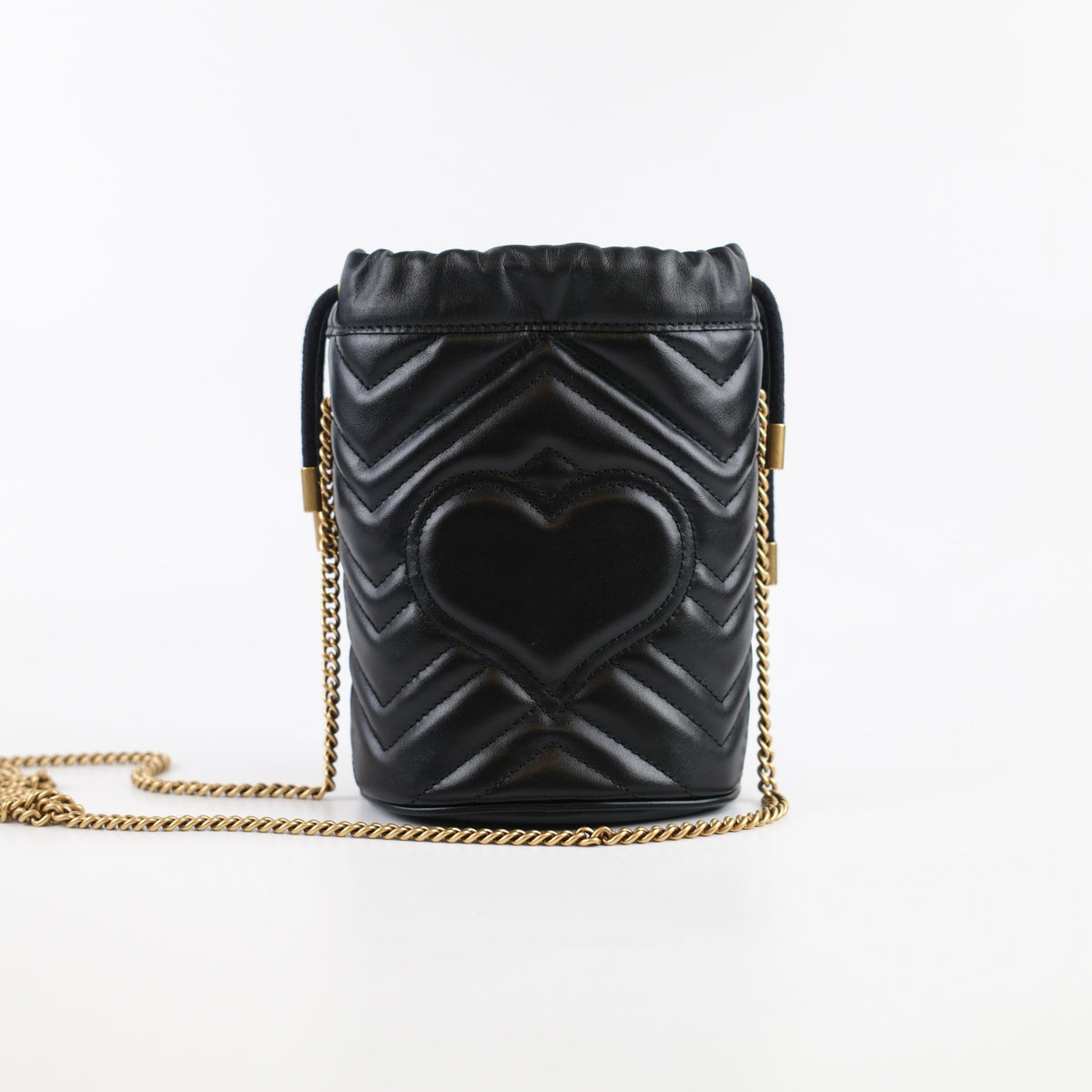 Gucci GG Marmont Mini Bucket Bag Black Calfskin - photo 4