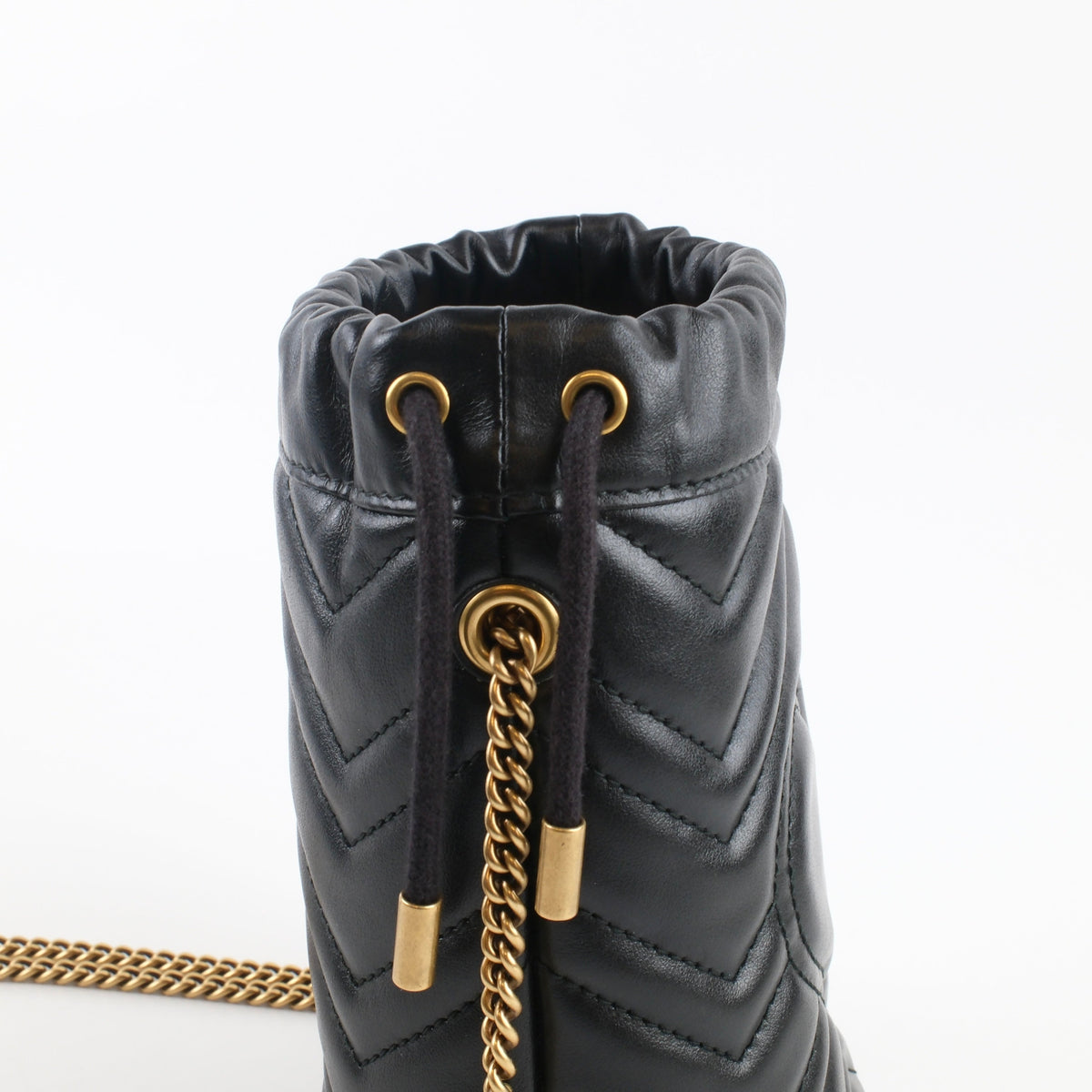 Gucci GG Marmont Mini Bucket Bag Black Calfskin - photo 11