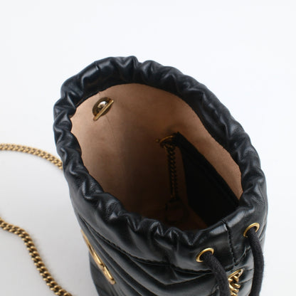 Gucci GG Marmont Mini Bucket Bag Black Calfskin - photo 13