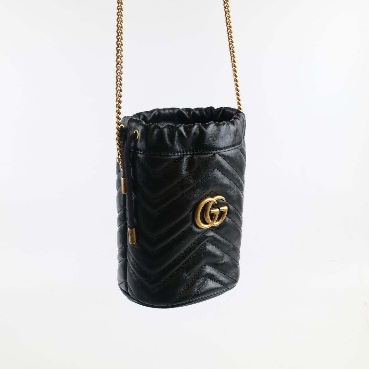 Gucci GG Marmont Mini Bucket Bag Black Calfskin - photo 6