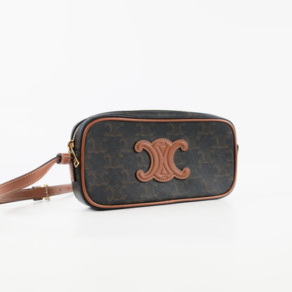 Celine Cuir Mini Triomphe Camera Shoulder Bag - photo 2