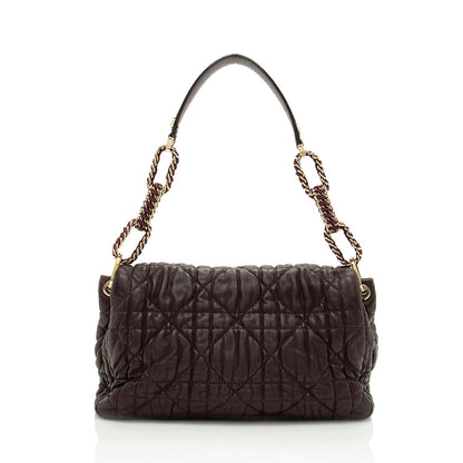 Dior Cannage Lambskin Large Flap Shoulder Bag - image 3