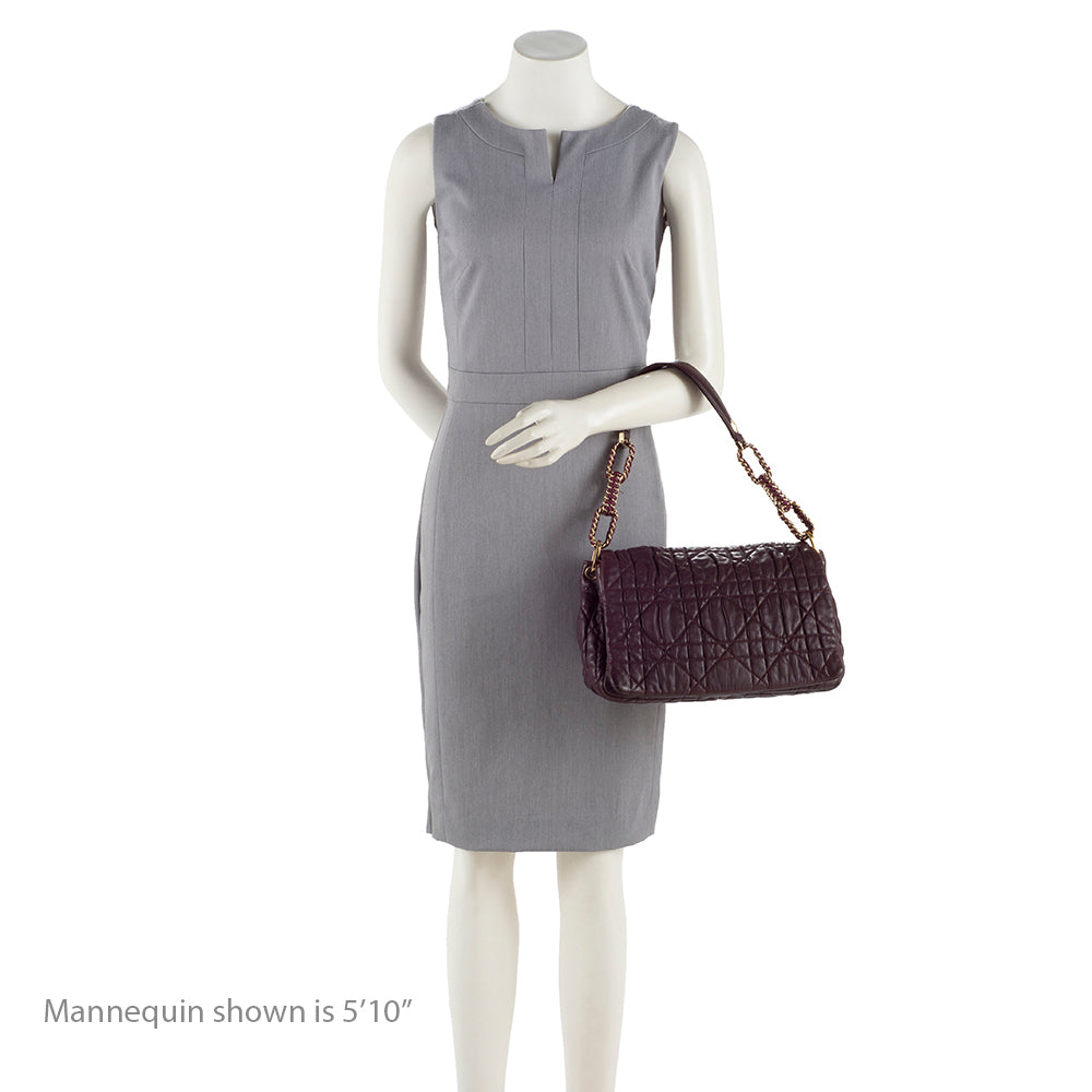 Dior Cannage Lambskin Large Flap Shoulder Bag - image 5