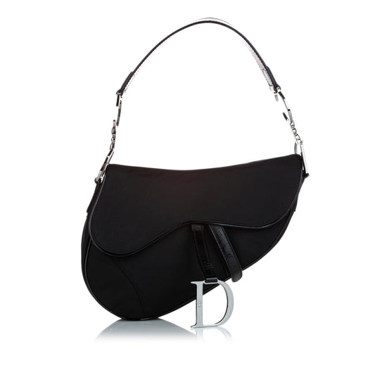 Dior Canvas Saddle Bag - image 1